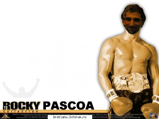 Neo-Pascu "za one" - In boxeorul Rocky Pascoa, interpretat de - Arhiva ( Profii )