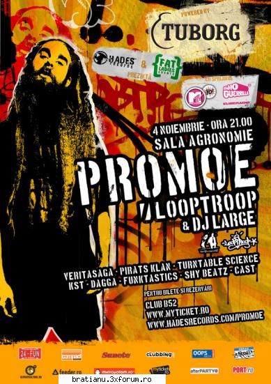 concerte - Promoe vine in Romania =D. 4 noiembrie, in - Muzica